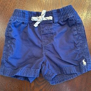 Navy Ralph Lauren Shorts. Size 9 month
